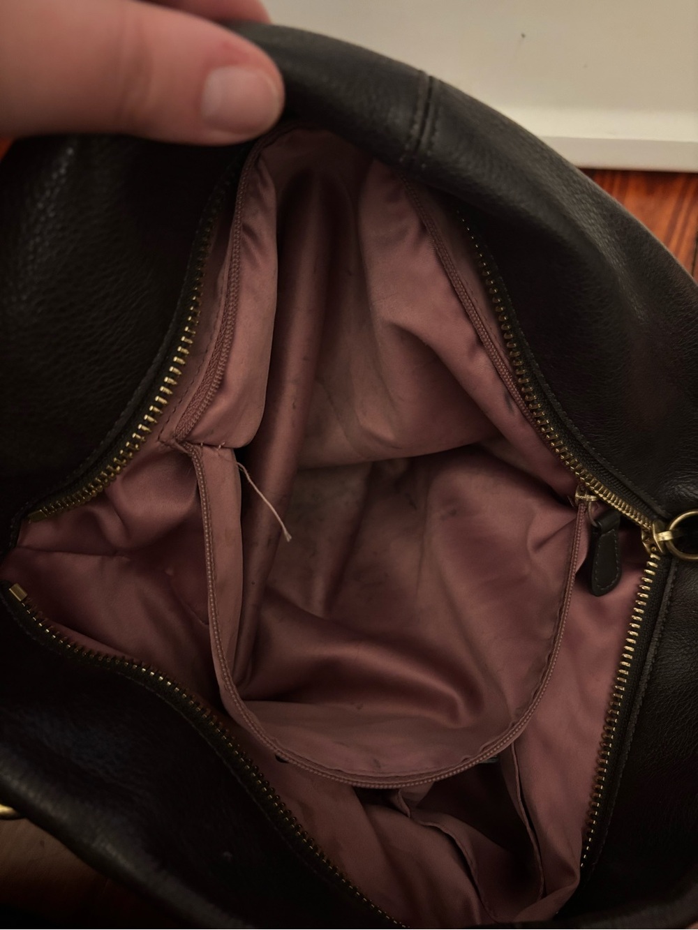 Coach Ashley Soho Hobo Soft Leather Shoulder Bag - Dark Brown - Picture 9 of 9